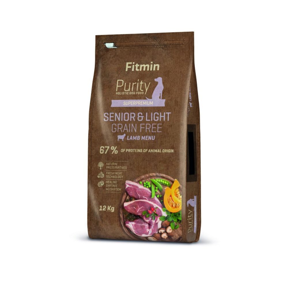 Expirace 18.9. 2026: Fitmin Dog Purity GF Senior & Light Lamb 12 kg | P59725
