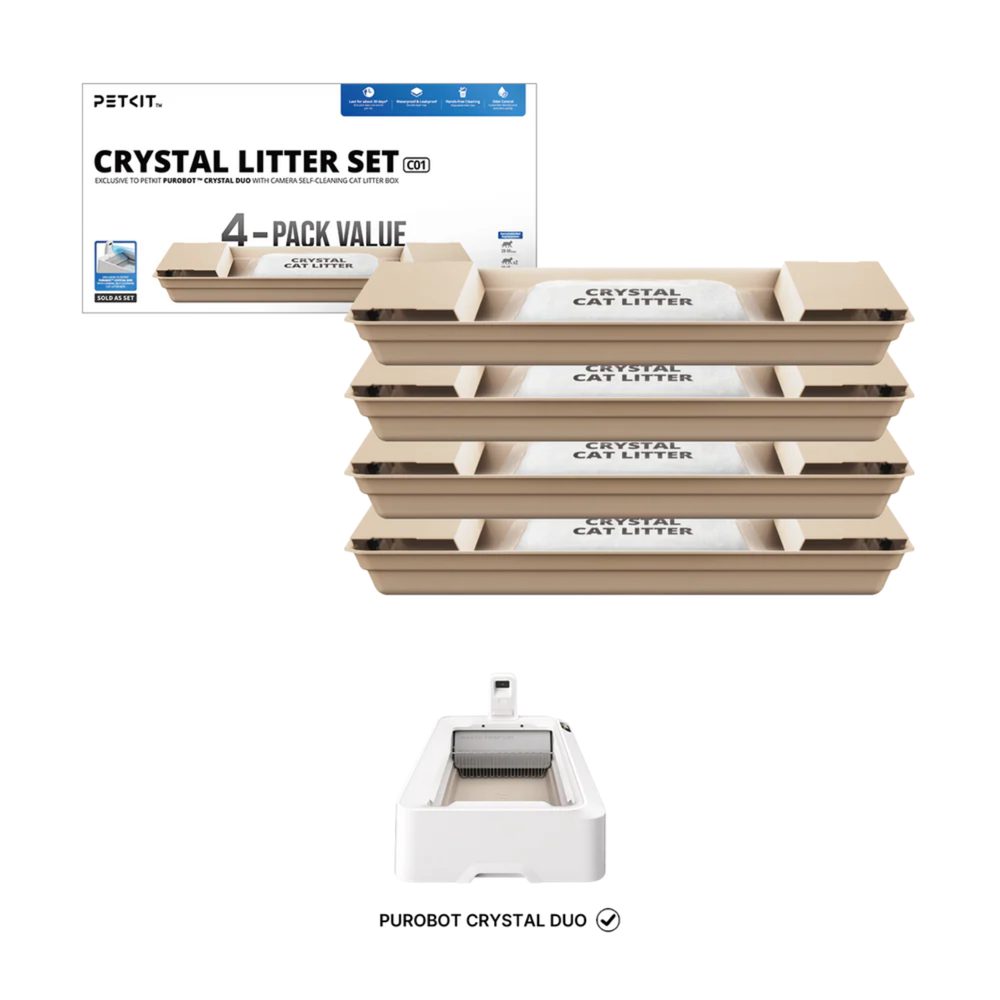 Náhradní krystalické stelivo pro PUROBOT CRYSTAL DUO - 4 ks