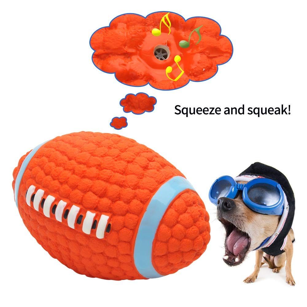 Reedog Rugby, latexová pískacia lopta - 14 cm