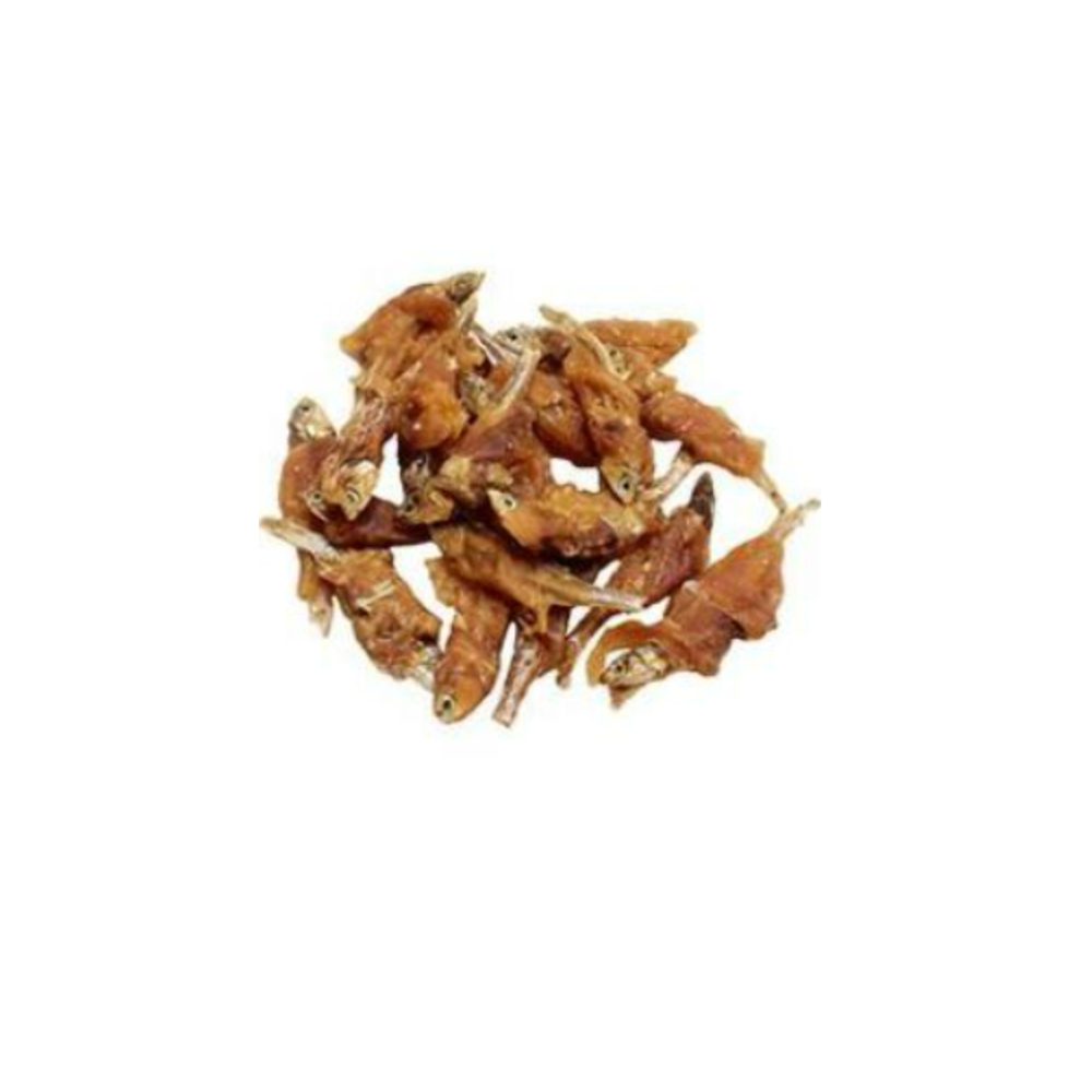 Pochoutka Rybičky omotané kuřecím masem 80g