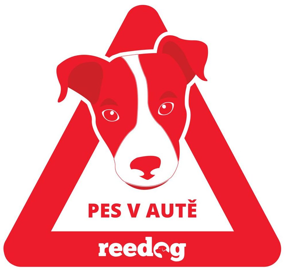 Samolepka pes v autě