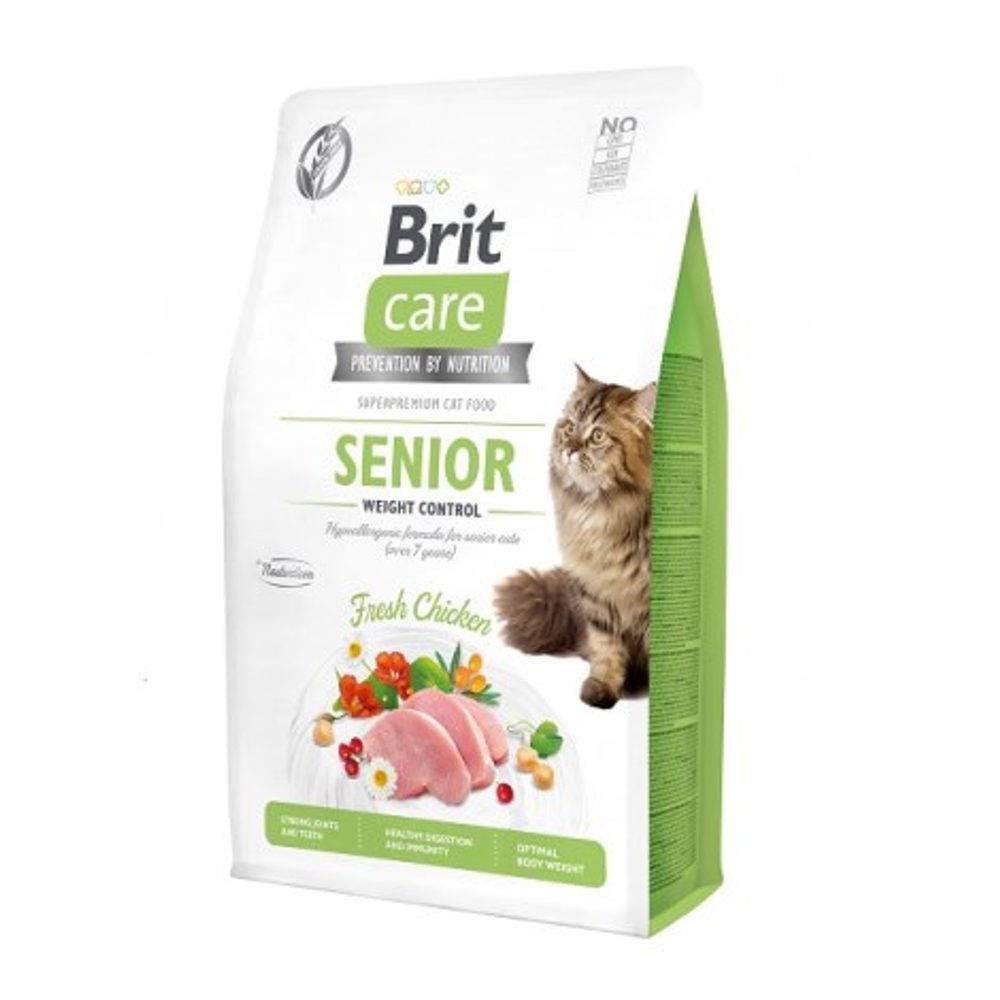 Expirace 29.7. 2026: Brit Care Cat Grain-Free Senior Weight Control 400 g | P59650