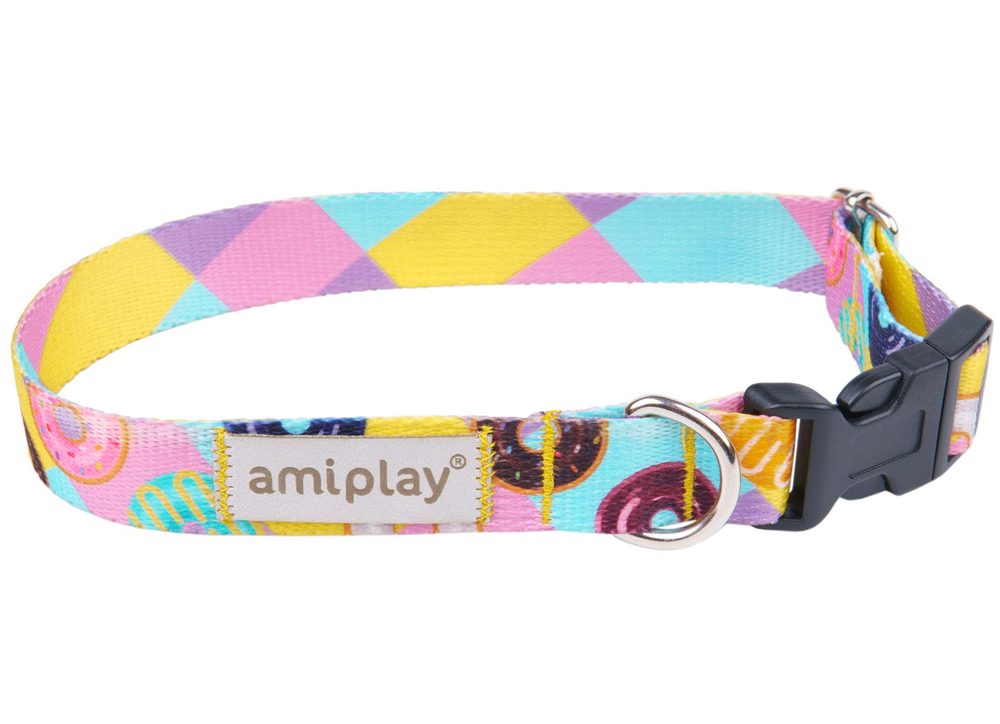 Amiplay Obojek nastavitelný BeHappy Donut - L