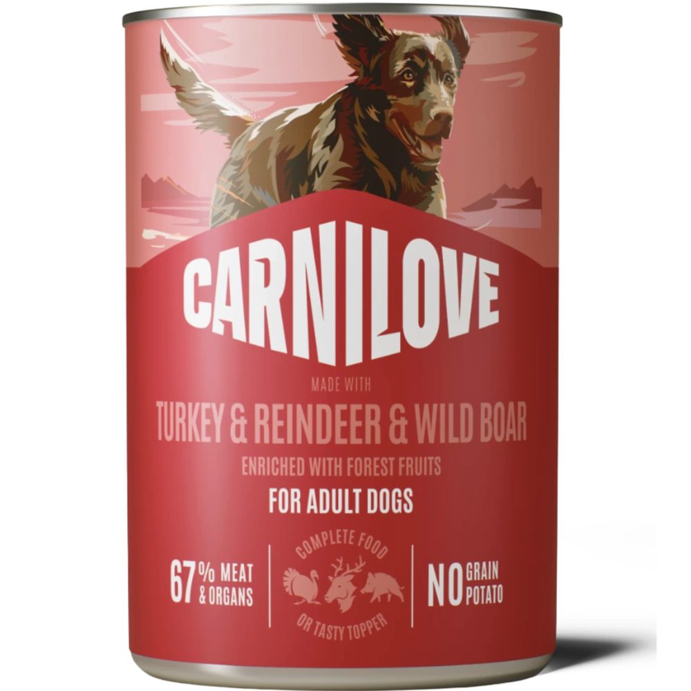 Carnilove Dog Can Paté Turkey&Reindeer&Wildboar 400 g