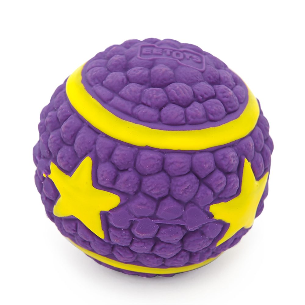 Reedog star ball, pískací latexová hračka - M 9 cm