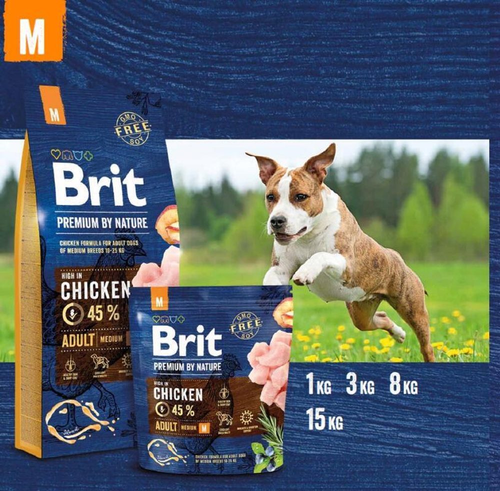 Brit Premium by Nature Adult M 1 kg (obrázek 4)