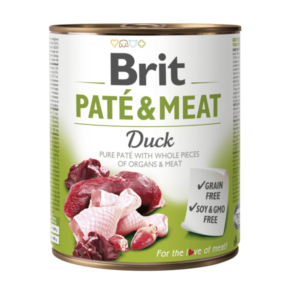 Brit konzerva Paté & Meat Duck 800 g