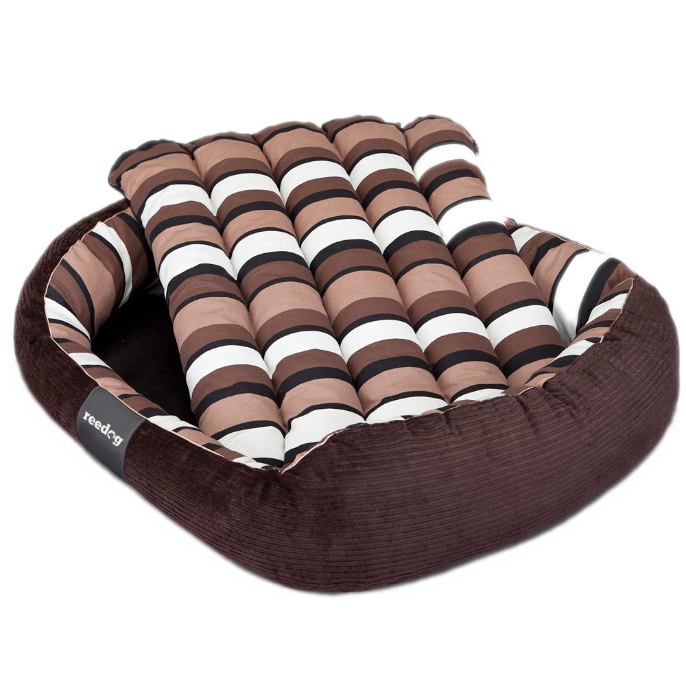 Pelíšek pro psa Reedog Round Strips - L