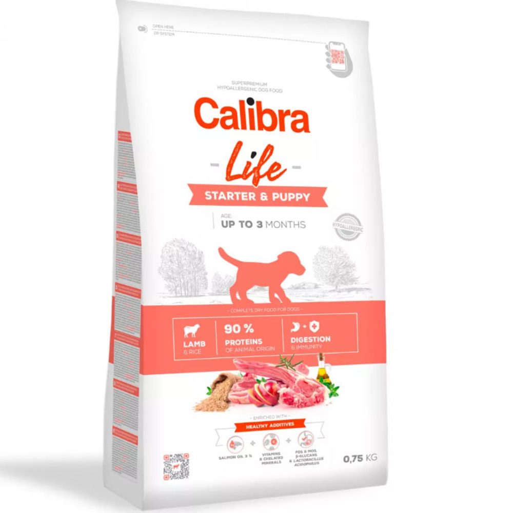 Calibra Dog Life Starter & Puppy Lamb 0,75 kg