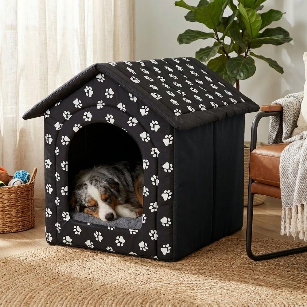 Domček pre psa Reedog Black Paw
