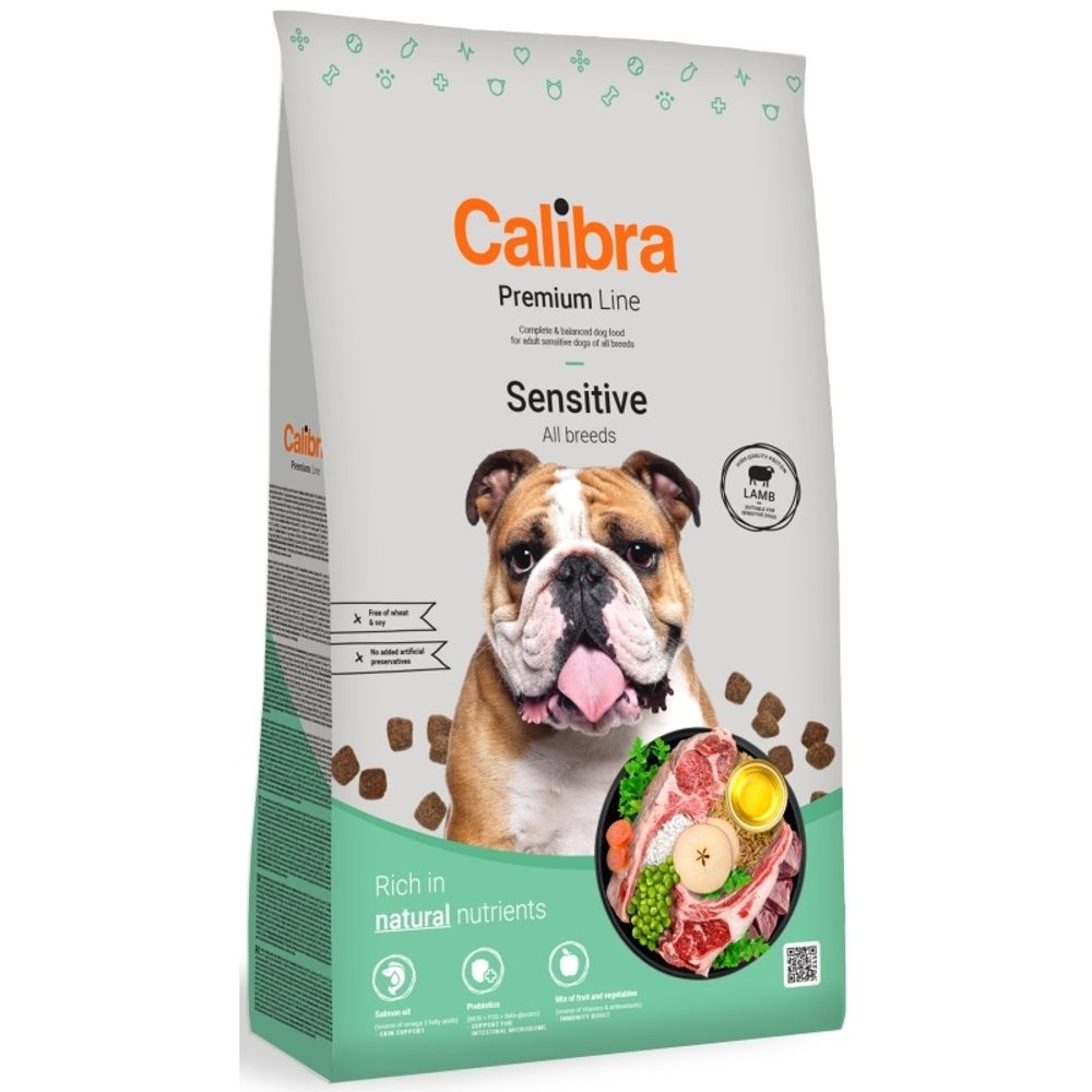 Expirace 12.9. 2026: Calibra Dog Premium Line Sensitive Lamb 12 kg | P59696