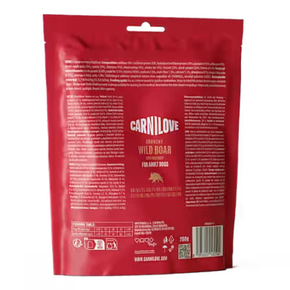 Carnilove Dog Crunchy Snack Wild Boar & Rosehips 200 g