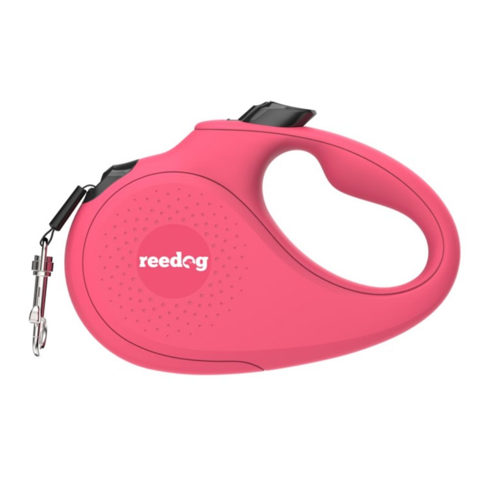 Reedog Senza Basic samonavíjecí vodítko L  50kg / 5m páska / růžové