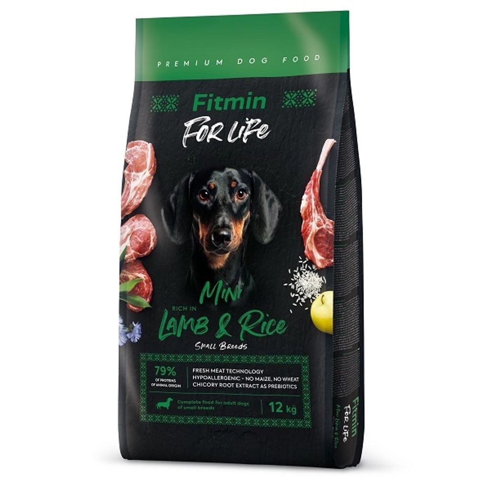 Expirace 21.1. 2026: Fitmin Dog For Life Lamb & Rice Mini 12 kg