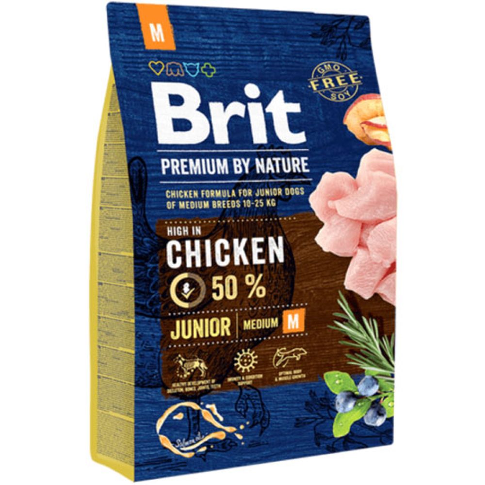 Expirace 21.8. 2026: Brit Premium by Nature Junior M 3 kg | P59677