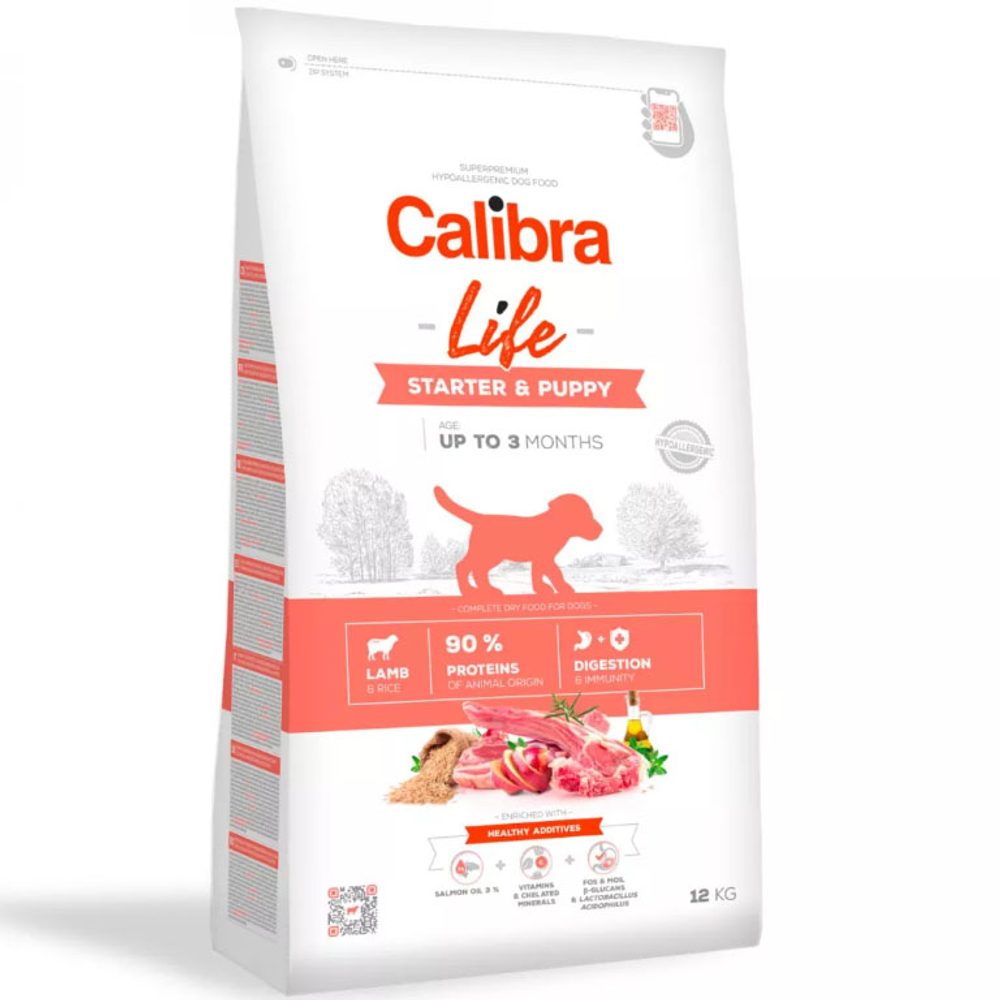 Expirace 25.3. 2026: Calibra Dog Life Starter & Puppy Lamb 12 kg