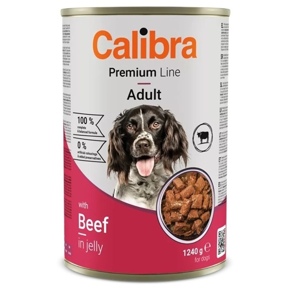 Calibra Dog Premium konzerva Beef 1240 g