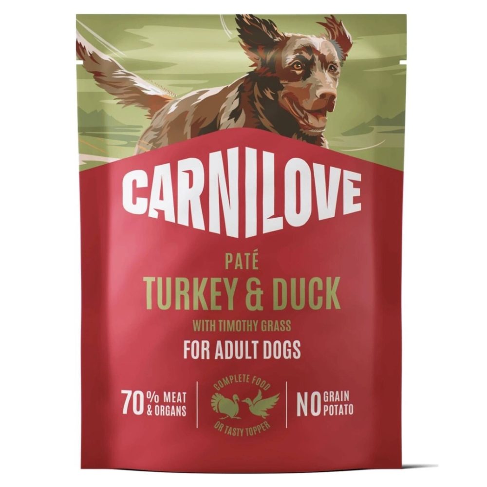 Carnilove Dog Pouch Paté Turkey&Duck+Timothy 300 g