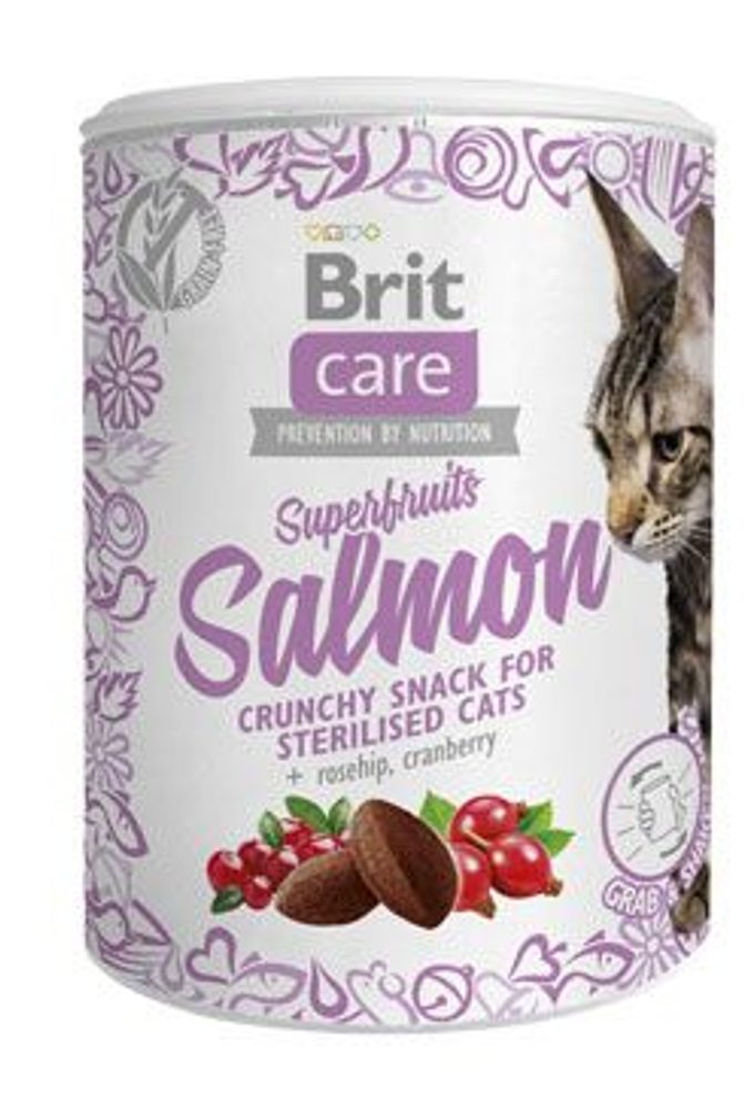 Brit Care Cat Snack Superfruits & Salmon - 100 g