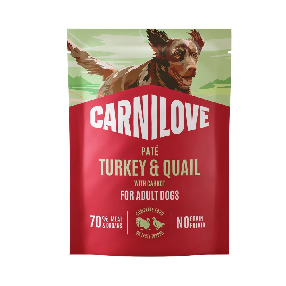 Carnilove Dog Pouch Paté Turkey & Quail + Carrot 300 g