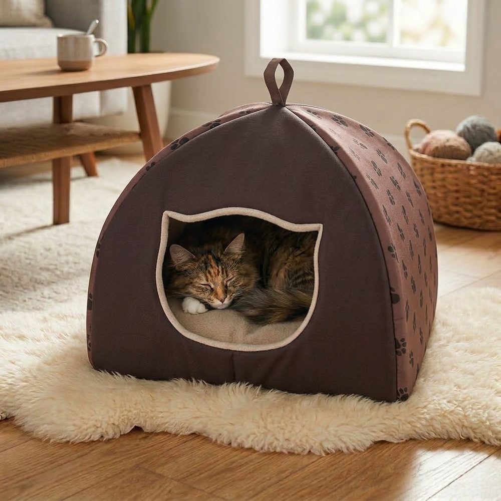 Iglu pre mačky Reedog Light Brown