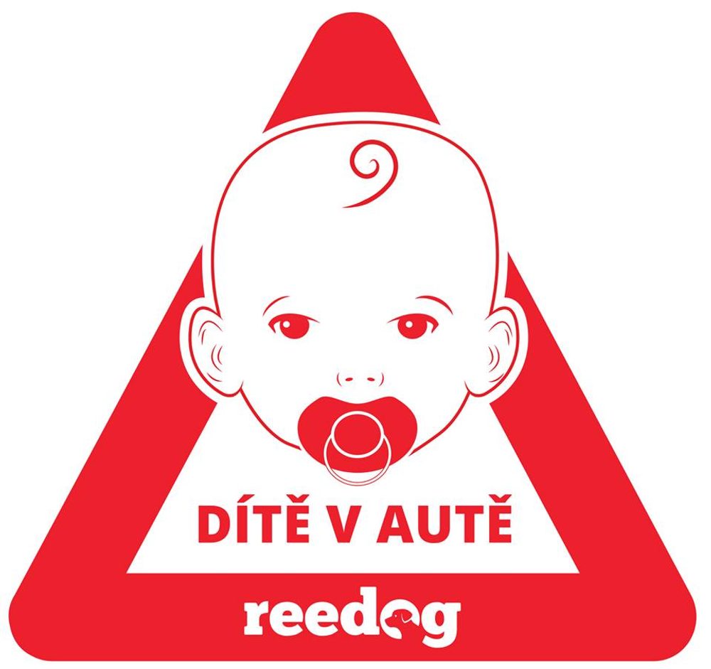 Samolepka dítě v autě