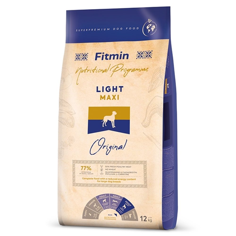 Expirace do 24.3. 2026: Fitmin Dog Maxi Light 12 kg