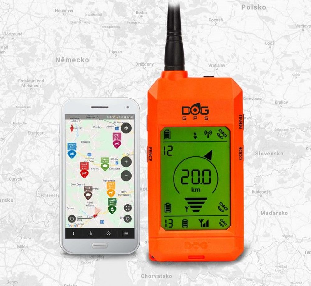 Přijímač Dogtrace DOG GPS X30, X30T, X30B, X30TB + verze Short (obrázek 3)