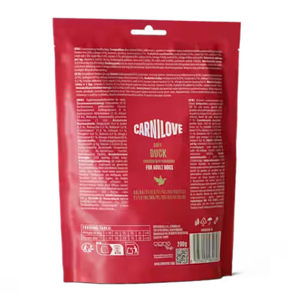Carnilove Dog Soft Snack Kačica & Rozmarín 200 g