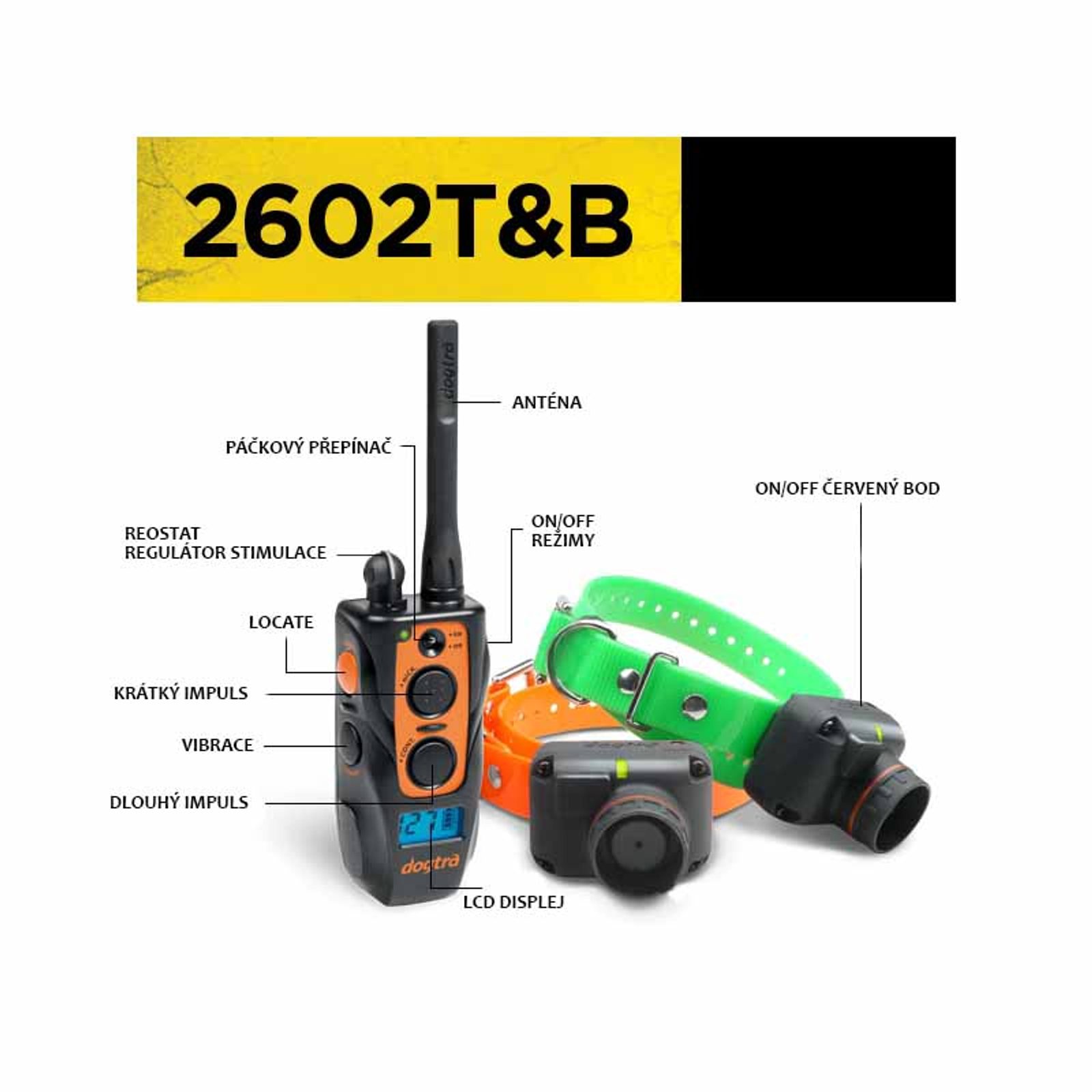 Dogtra 2602 T B pro 2 psy Vycvikove obojky Reedog.sk