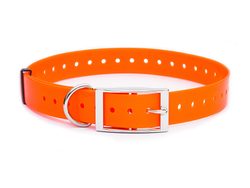 Kunststoffhalsband orange, 25 mm x 70 cm
