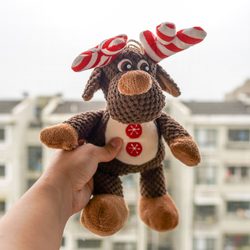 Reedog Weihnachts-Rentier Rudolph, Plüsch-Quietsche-Spielzeug, 35 cm