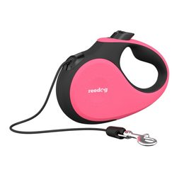 Reedog Senza Premium retractable dog leash XS 8kg / 3m cord / pink