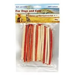 For Dogs and Cats Pochoutka Sandwich kuře s treskou měkký 80g
