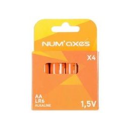 Pack de 4 pilas alcalinas AA (LR06) Num´axes