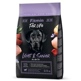 Fitmin Perro Para la Vida Ligero y Senior 2,5 kg