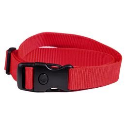 Woven collar, red, 25 mm x 75 cm