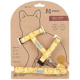 Amiplay Kšíry pro kočku s vodítkem BeHappyCat Banana