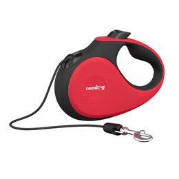 Reedog Senza Premium correa auto-retráctil S 12kg / 5m cable / blanco-negro