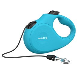 Reedog Senza Basic retractable dog leash M 20kg / 5m cord / turquoise
