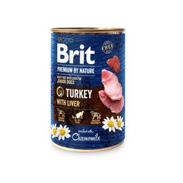 Brit Conservă Premium by Nature – Curcan & Ficat 400 g