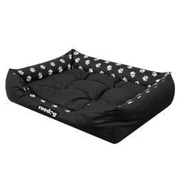 Dog bed Reedog Black & Red Luxus