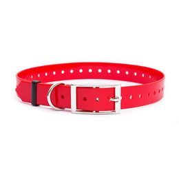 Red plastic collar, 25 mm x 70 cm