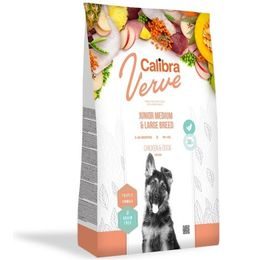 Calibra Dog Verve GF Junior Medium & Large Chicken & Duck 12 kg - ważność do 11.9.2025