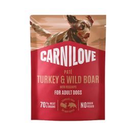 Carnilove Dog Pouch Paté Pavo & Jabalí + Rosa mosqueta 300 g