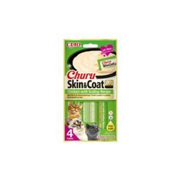 Churu Cat Skin&Coat Pollo con Receta de Vieira 4x14g