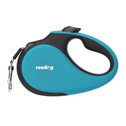 Reedog Senza Premium retractable dog leash M 25kg / 5m tape / turquoise