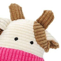 Reedog Plush Cow, pískací hračka cordura + plyš, 17 cm