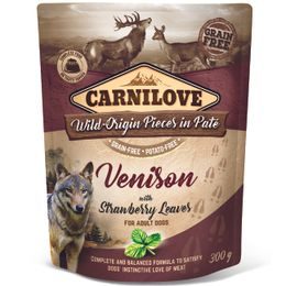 Carnilove Pouch para Perros Paté de Venado con Hojas de Fresa 300 g