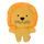 Reedog lion, whistling toy cordura + plush, 23 cm